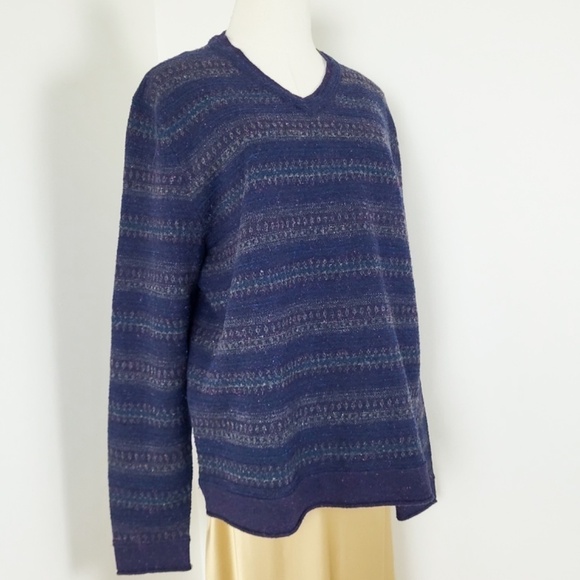 Vintage Italian Navy Grandpa Sweater - Picture 3 of 8